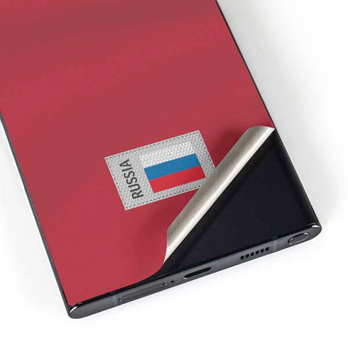 Russia Soccer Flag Galaxy S25 Ultra Skin